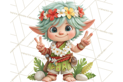 Tropical Santa Clipart Beach Christmas Clip Art Holiday PNG Product Image 2