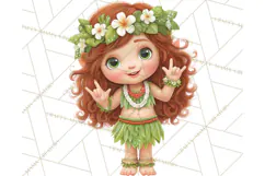 Tropical Santa Clipart Beach Christmas Clip Art Holiday PNG Product Image 3