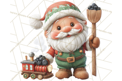 Gnome Train Clipart Holiday Express Clip Art Christmas Product Image 5