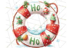 Tropical Santa Clipart Beach Christmas Clip Art Holiday PNG Product Image 5