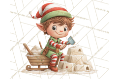 Tropical Santa Clipart Beach Christmas Clip Art Holiday PNG Product Image 3