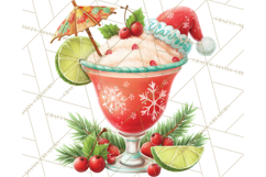 Tropical Santa Clipart Beach Christmas Clip Art Holiday PNG Product Image 3