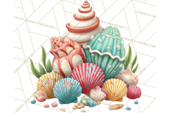 Tropical Santa Clipart Beach Christmas Clip Art Holiday PNG Product Image 3