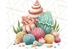 Tropical Santa Clipart Beach Christmas Clip Art Holiday PNG Product Image 3