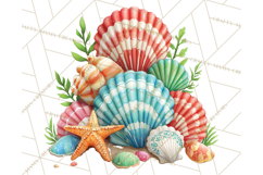 Tropical Santa Clipart Beach Christmas Clip Art Holiday PNG Product Image 5