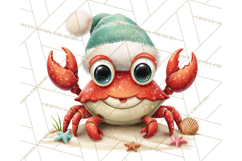 Tropical Santa Clipart Beach Christmas Clip Art Holiday PNG Product Image 2