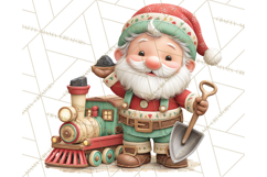 Gnome Train Clipart Holiday Express Clip Art Christmas Product Image 3
