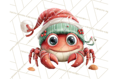 Tropical Santa Clipart Beach Christmas Clip Art Holiday PNG Product Image 5