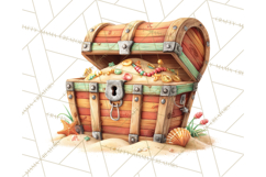 Tropical Santa Clipart Beach Christmas Clip Art Holiday PNG Product Image 5