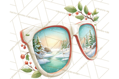 Tropical Santa Clipart Beach Christmas Clip Art Holiday PNG Product Image 5