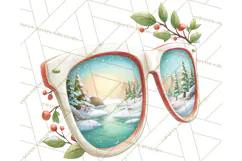 Tropical Santa Clipart Beach Christmas Clip Art Holiday PNG Product Image 5