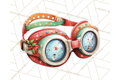 Tropical Santa Clipart Beach Christmas Clip Art Holiday PNG Product Image 2