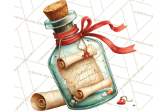 Tropical Santa Clipart Beach Christmas Clip Art Holiday PNG Product Image 5