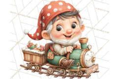 Gnome Train Clipart Holiday Express Clip Art Christmas Product Image 5