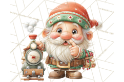Gnome Train Clipart Holiday Express Clip Art Christmas Product Image 2