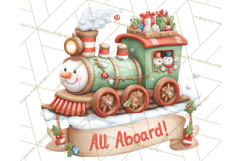 Gnome Train Clipart Holiday Express Clip Art Christmas Product Image 5