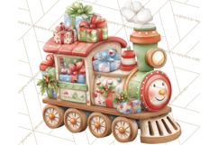 Gnome Train Clipart Holiday Express Clip Art Christmas Product Image 2