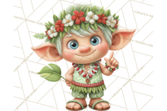 Tropical Santa Clipart Beach Christmas Clip Art Holiday PNG Product Image 2