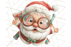 Tropical Santa Clipart Beach Christmas Clip Art Holiday PNG Product Image 5