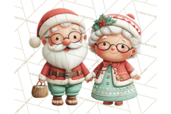 Tropical Santa Clipart Beach Christmas Clip Art Holiday PNG Product Image 2