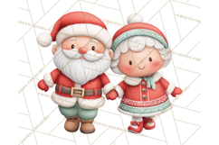 Tropical Santa Clipart Beach Christmas Clip Art Holiday PNG Product Image 3