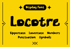 Locotre A Bold Playful Display Font Product Image 1