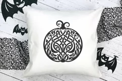 Pumpkins in Celtic Art- Style Autumn Detailed SVG Product Image 15