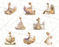 Midnight Princess Fairy Tale Royal Ball PNG Clipart Product Image 2