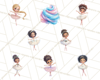 Diverse Ballerina Nutcracker Clipart PNG Product Image 13