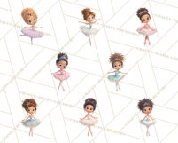 Diverse Ballerina Nutcracker Clipart PNG Product Image 14