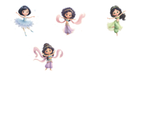 Diverse Ballerina Nutcracker Clipart PNG Product Image 17