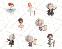 Diverse Ballerina Nutcracker Clipart PNG Product Image 6