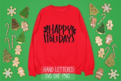 Happy Holidays - Hand Lettered SVG Product Image 1