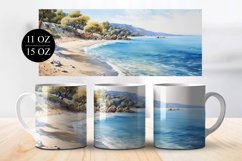 Beach Landscape Mug Sublimation Bundle - 15 &amp; 11 oz Product Image 4