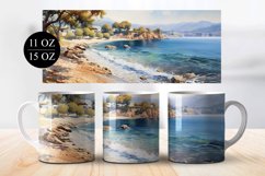 Beach Landscape Mug Sublimation Bundle - 15 &amp; 11 oz Product Image 6