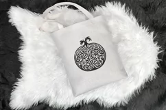 Pumpkins in Celtic Art- Style Autumn Detailed SVG Product Image 4