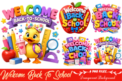Welcome Back To School PNG Product Image 1