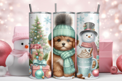 Winter Highland Cow Tumbler Wrap Product Image 1