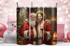 Jesus Christmas Tumbler Png Product Image 1