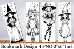 Fairy Coloring Bookmarks Printable Product Image 1