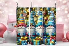 Cute Christmas Gnomes Tumbler Wrap Product Image 1