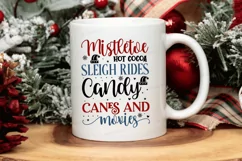 Mistletoe Hot Cocoa Sleigh SVG ,Funny Christmas SVG Design Product Image 3