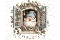 Cozy Christmas Village Window Clipart PNG for Crafts Product Image 3
