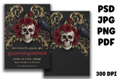 Halloween Party Invitation Spooky Chic Editable &amp; Print-Read Product Image 2