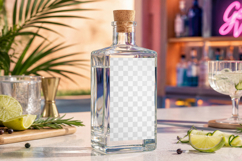 Gin Bottle Mockup PSD for Label Design Product Image 2