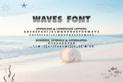 Waves Duo Font | Beach Summer Font for Kids | Ocean Sea Product Image 8