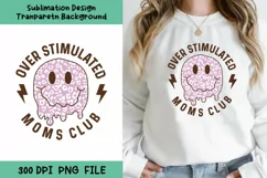 Mothers Day Sublimation | Moms Club PNG Sublimation Product Image 1