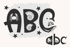 Sea Life Font | Ocean Font SVG OTF DXF | Summer Alphabet Product Image 4
