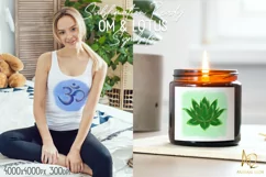 Om Lotus Leaf Yoga | Meditation Symbols | Buddhist Chakra Product Image 1