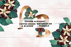 Copper Coffee Floral Alphabet Product Image 1